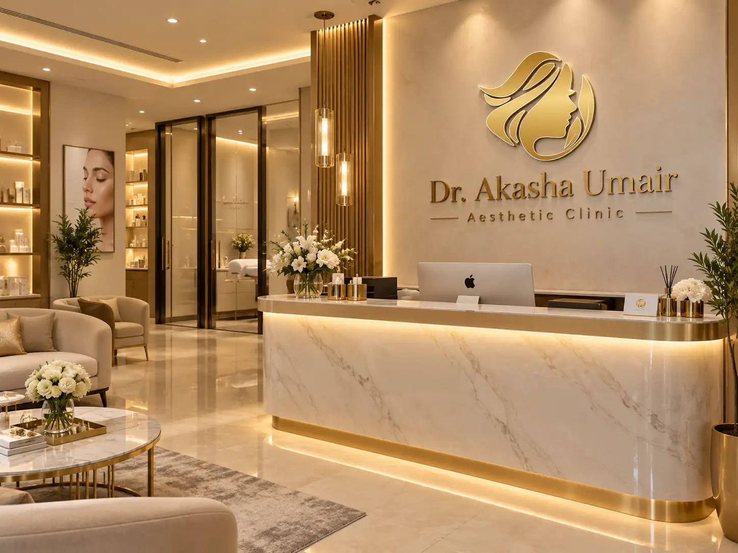 Dr. Akasha Umaira aesthetic brand digital marketing project